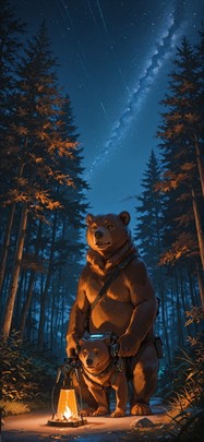 Agentic Orange Night Nature Summer Animal mobile wallpaper / スマホ壁紙