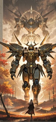 Alchemy Brown Afternoon Nature Autumn Machine mobile wallpaper / スマホ壁紙