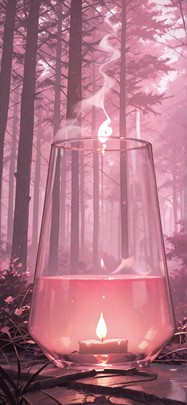 Alchemy Pink Afternoon Nature Spring Animal mobile wallpaper / スマホ壁紙