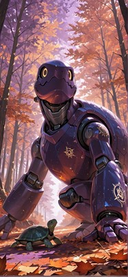 Alchemy Purple Afternoon Nature Autumn Animal Machine mobile wallpaper / スマホ壁紙