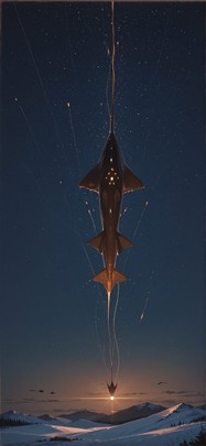 Allthefeels Brown Night Sky Winter Animal mobile wallpaper / スマホ壁紙