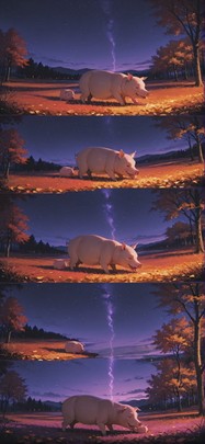 Allthefeels Purple Night Sky Autumn Animal mobile wallpaper / スマホ壁紙