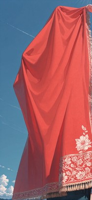 Allthefeels Red Afternoon Sky Summer mobile wallpaper / スマホ壁紙