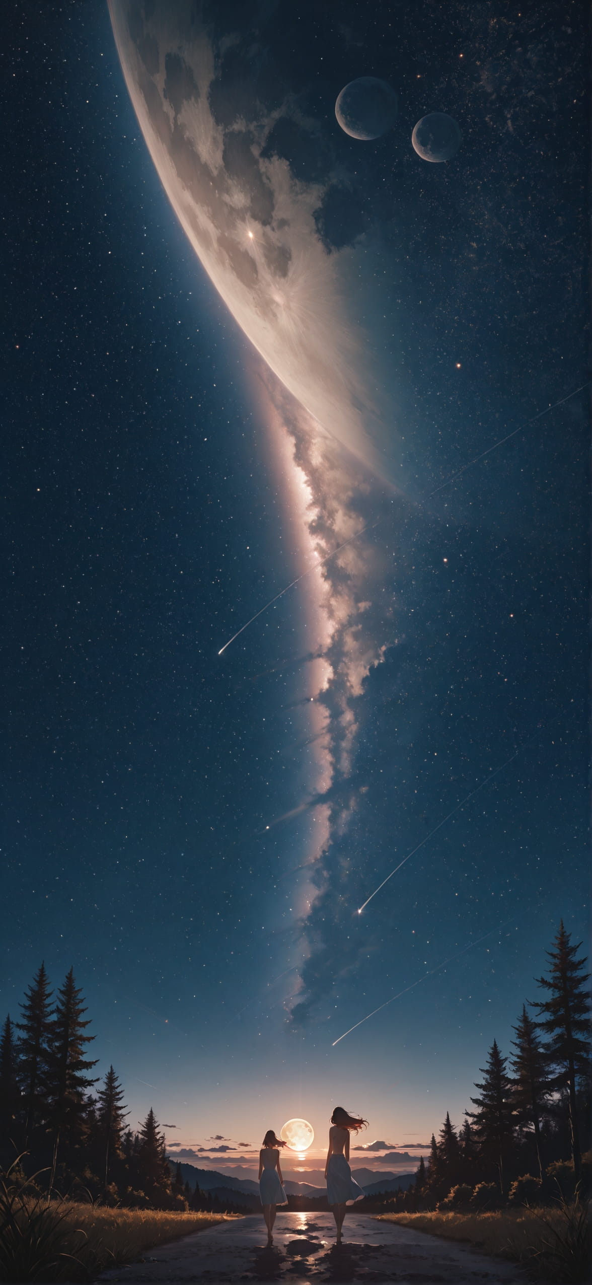 Artemis Brown Afternoon Nature Summer mobile wallpaper / スマホ壁紙