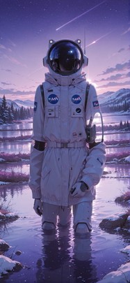 Artemis Purple Afternoon Sea Winter Machine mobile wallpaper / スマホ壁紙