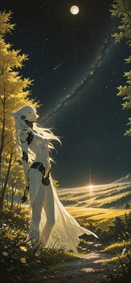 Artemis Yellow Afternoon Nature Spring Machine mobile wallpaper / スマホ壁紙