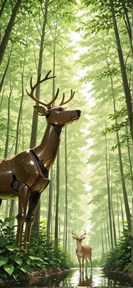 Canopy Brown Afternoon Nature Summer Animal Machine mobile wallpaper / スマホ壁紙