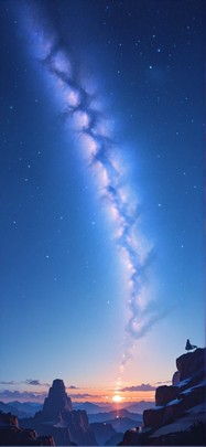 Canyon Blue Sunset City Spring mobile wallpaper / スマホ壁紙