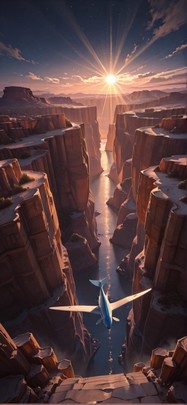 Canyon Brown Night City Spring Animal mobile wallpaper / スマホ壁紙