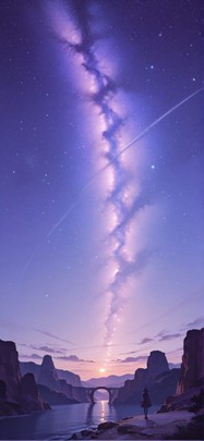 Canyon Purple Afternoon Sea Spring mobile wallpaper / スマホ壁紙