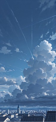 Cathedral Blue Afternoon City Summer mobile wallpaper / スマホ壁紙