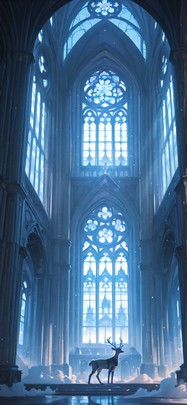 Cathedral Blue Afternoon Sky Spring Animal Machine mobile wallpaper / スマホ壁紙