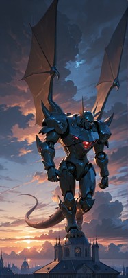 Cathedral Brown Sunset Sea Spring Machine mobile wallpaper / スマホ壁紙