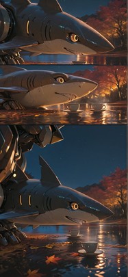 Ceramic Brown Night Sea Autumn Animal Machine mobile wallpaper / スマホ壁紙
