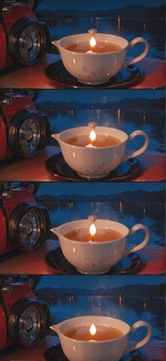 Ceramic Red Night Sea Spring Animal Machine mobile wallpaper / スマホ壁紙