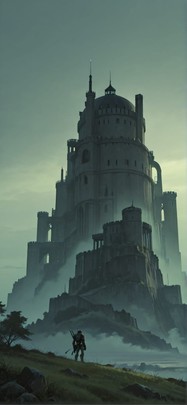 Citadel Green Afternoon Sky Spring Machine mobile wallpaper / スマホ壁紙