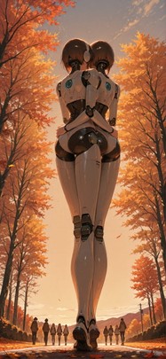 Connectioneering Brown Afternoon Sky Autumn Machine mobile wallpaper / スマホ壁紙