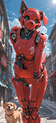 Democracyday Red Afternoon Sky Summer Animal Machine mobile wallpaper / スマホ壁紙