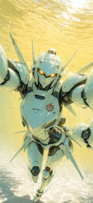 Democracyday Yellow Afternoon Sea Summer Machine mobile wallpaper / スマホ壁紙