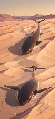 Desert Brown Afternoon Mountain Spring Animal Machine mobile wallpaper / スマホ壁紙