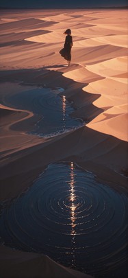 Desert Brown Night Nature Spring mobile wallpaper / スマホ壁紙