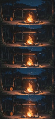 Ember Orange Night Nature Summer Machine mobile wallpaper / スマホ壁紙