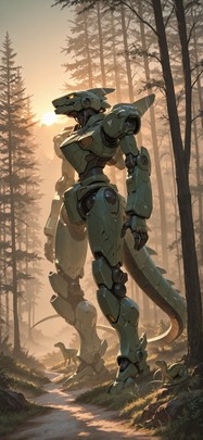 Fog Brown Sunset Nature Spring Animal Machine mobile wallpaper / スマホ壁紙