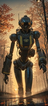 Fog Yellow Sunset Sea Autumn Machine mobile wallpaper / スマホ壁紙