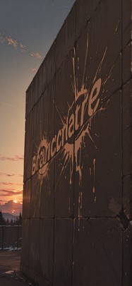 Fresco Brown Sunset Sky Winter mobile wallpaper / スマホ壁紙