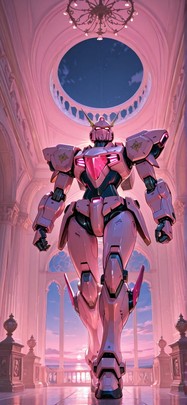 Fresco Pink Night Sky Summer Machine mobile wallpaper / スマホ壁紙