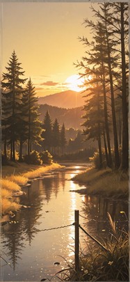 Fresco Yellow Sunset Nature Spring mobile wallpaper / スマホ壁紙