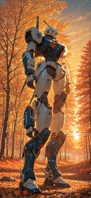 Glitchyglam Yellow Sunset Nature Autumn Machine mobile wallpaper / スマホ壁紙