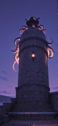 Granite Purple Night Sky Summer Animal mobile wallpaper / スマホ壁紙