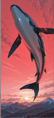 Granite Red Afternoon Mountain Spring Animal Machine mobile wallpaper / スマホ壁紙