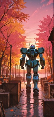 Harbor Pink Sunset Nature Autumn Machine mobile wallpaper / スマホ壁紙