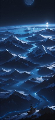 Hormuz Blue Afternoon Mountain Winter mobile wallpaper / スマホ壁紙