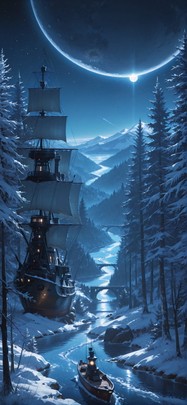 Hormuz Blue Afternoon Nature Winter Machine mobile wallpaper / スマホ壁紙