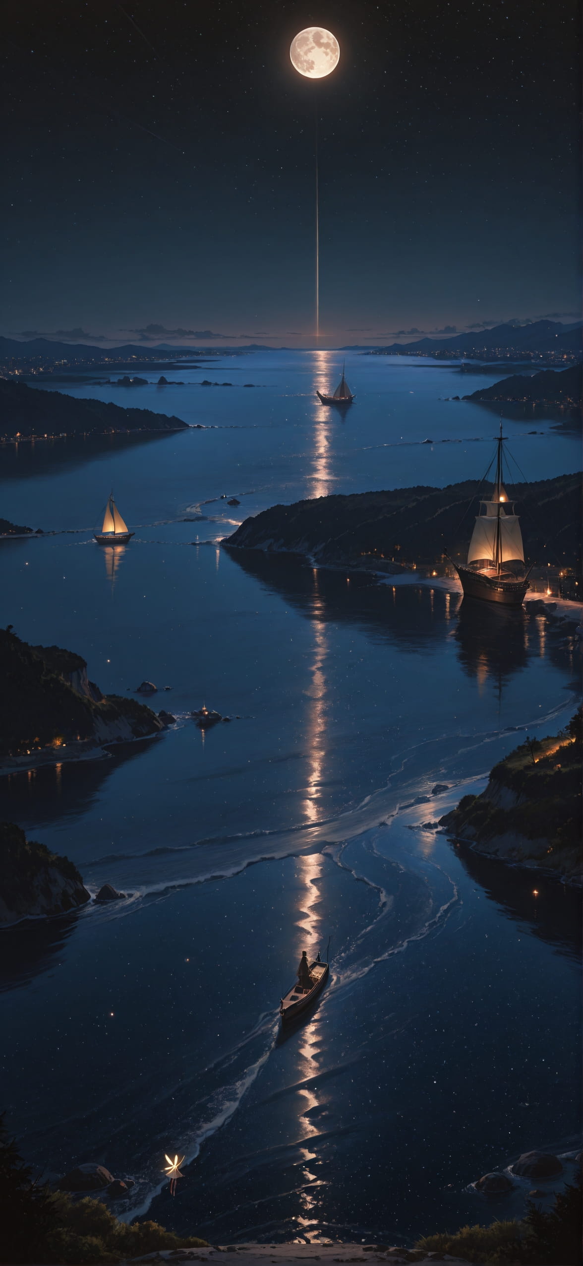 Hormuz Brown Night Sea Summer Animal mobile wallpaper / スマホ壁紙