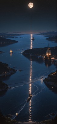 Hormuz Brown Night Sea Summer Animal mobile wallpaper / スマホ壁紙