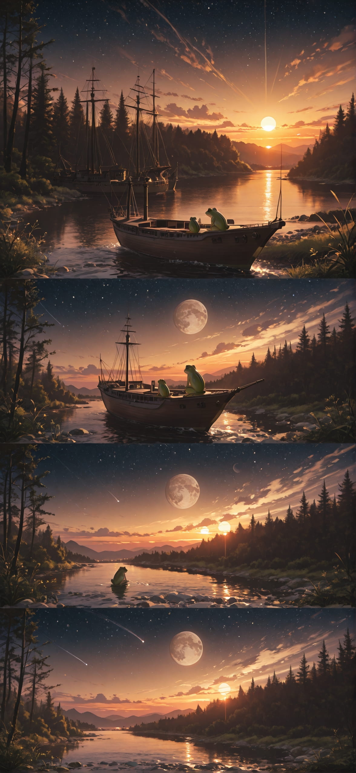 Hormuz Brown Sunset Nature Spring Animal mobile wallpaper / スマホ壁紙