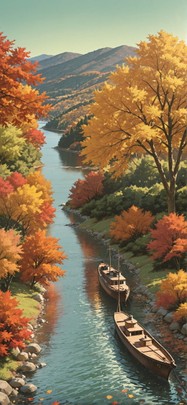 Hormuz Green Afternoon Sky Autumn mobile wallpaper / スマホ壁紙