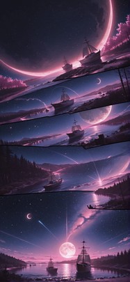 Hormuz Pink Night Nature Summer mobile wallpaper / スマホ壁紙