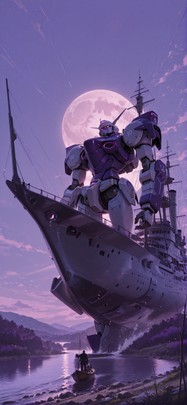 Hormuz Purple Afternoon Sky Spring Machine mobile wallpaper / スマホ壁紙