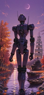 Hormuz Purple Sunset Sky Autumn Machine mobile wallpaper / スマホ壁紙