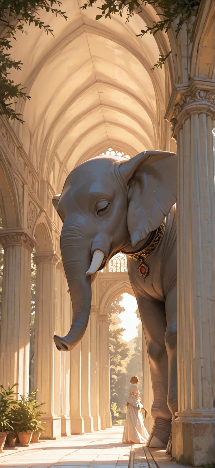 Ivory Brown Afternoon Nature Summer Animal mobile wallpaper / スマホ壁紙