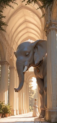 Ivory Brown Afternoon Nature Summer Animal mobile wallpaper / スマホ壁紙