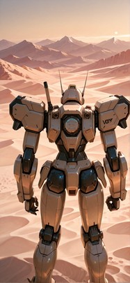 Ivory Orange Afternoon Mountain Summer Machine mobile wallpaper / スマホ壁紙