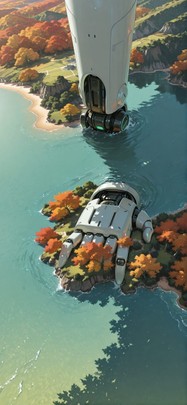 Lacedup Green Afternoon Sea Autumn Machine mobile wallpaper / スマホ壁紙