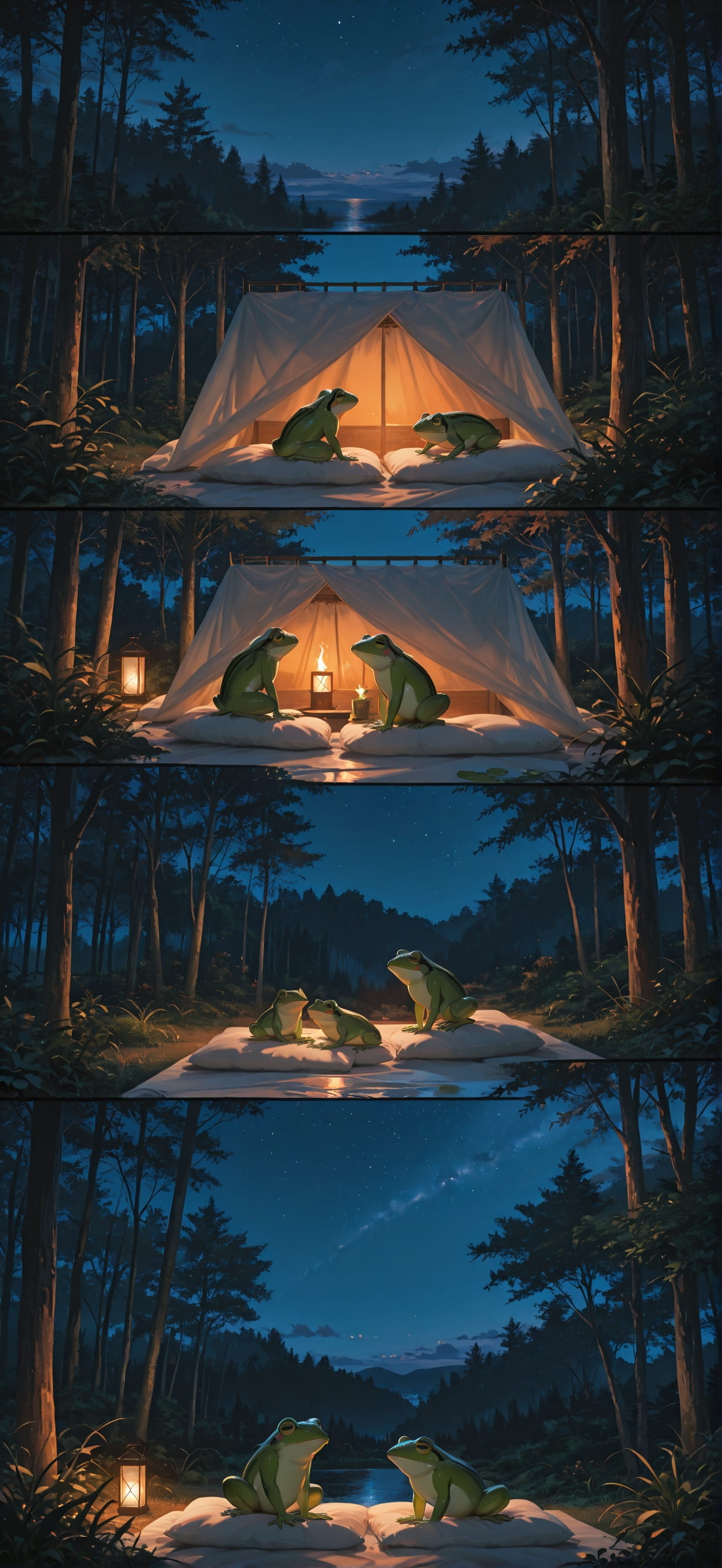 Lacedup Orange Night Nature Summer Animal mobile wallpaper / スマホ壁紙