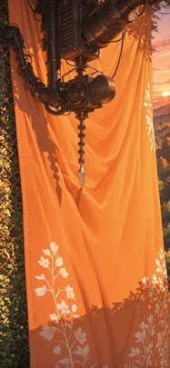 Lacedup Orange Sunset Nature Spring Machine mobile wallpaper / スマホ壁紙